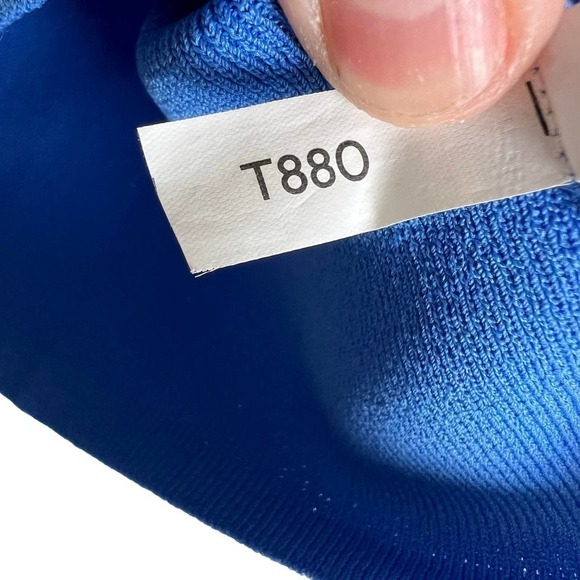 J.A.C Square Neck Blue Knit Sweater w/ Wide Straps Size XL - Picture 5 of 6